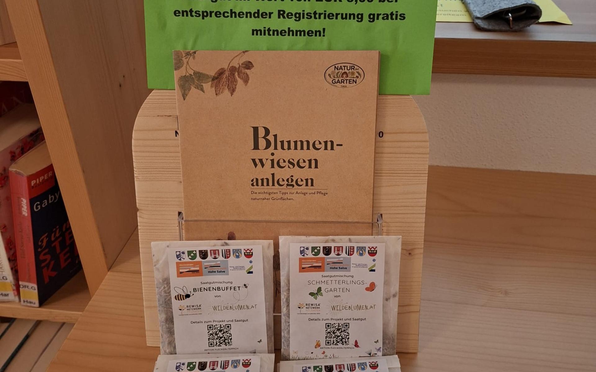 Samenständer für Aktion Fleckerlteppich